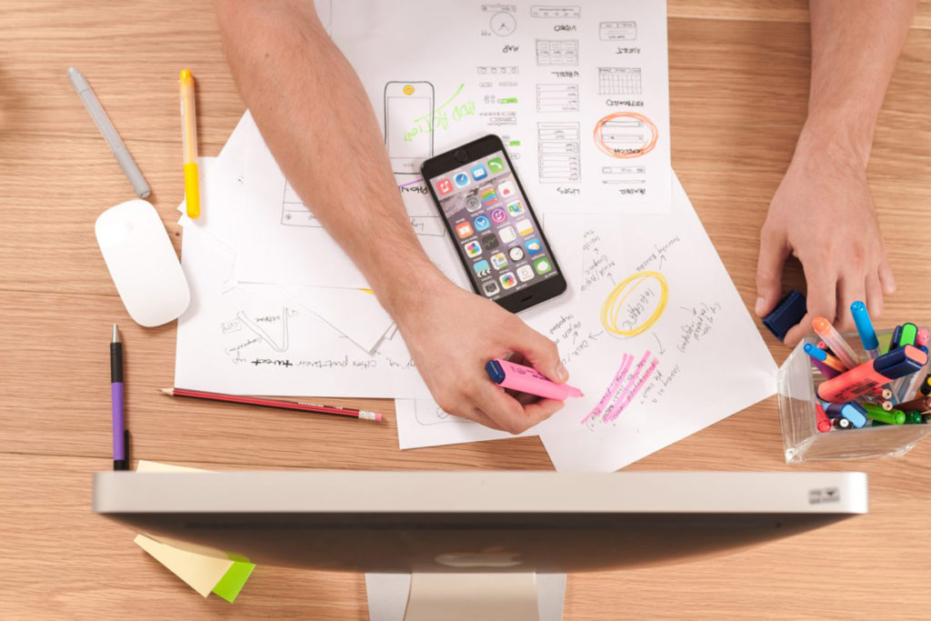 Man working at desk