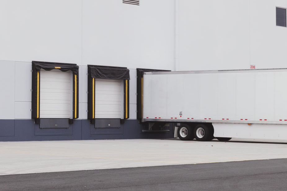 Truck at loading bay